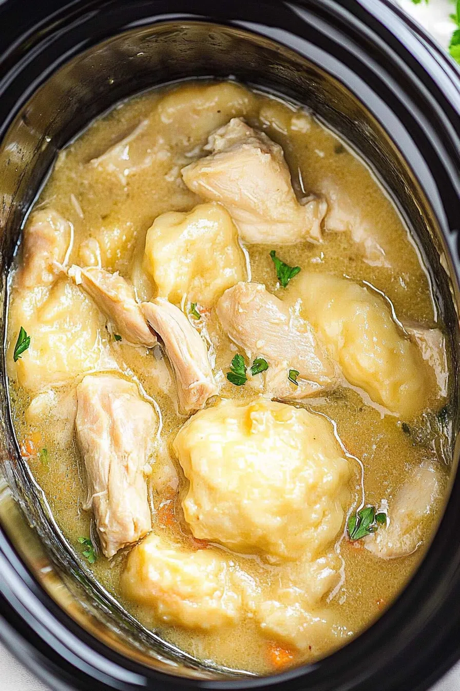 Warm, home-cooked meal featuring tender dough pieces nestled in a rich sauce.