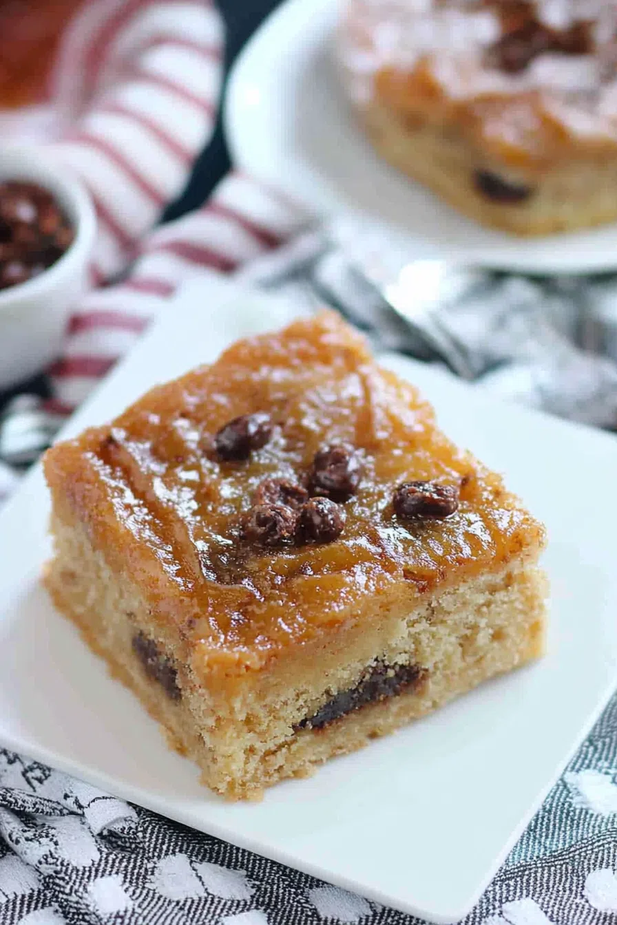 Baked dessert bars with a fudgy texture and simple, elegant presentation