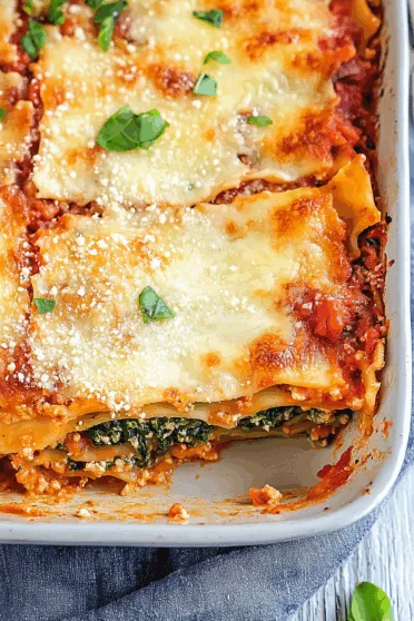 Spinach Lasagna