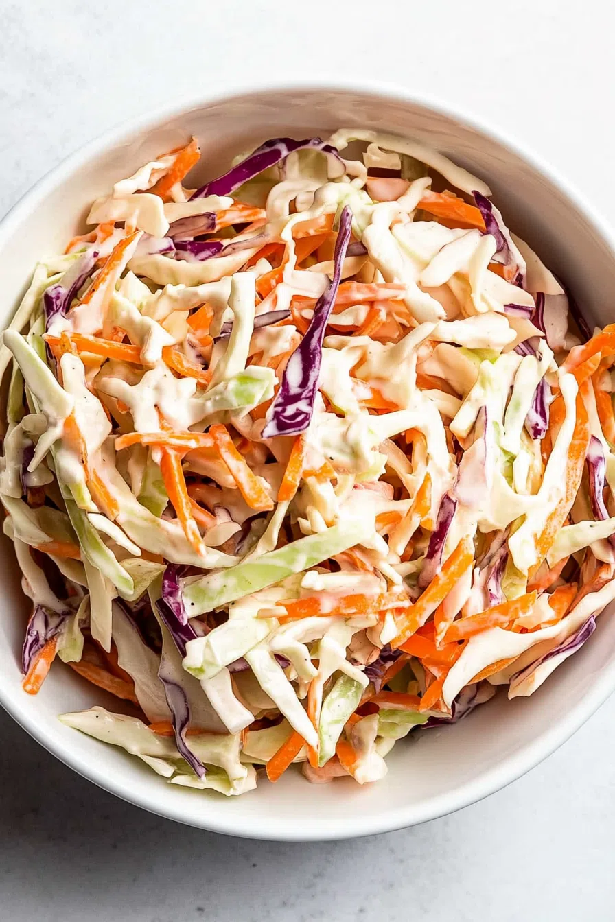 Simple summer side served in a rustic dish with a glossy dressing finish.