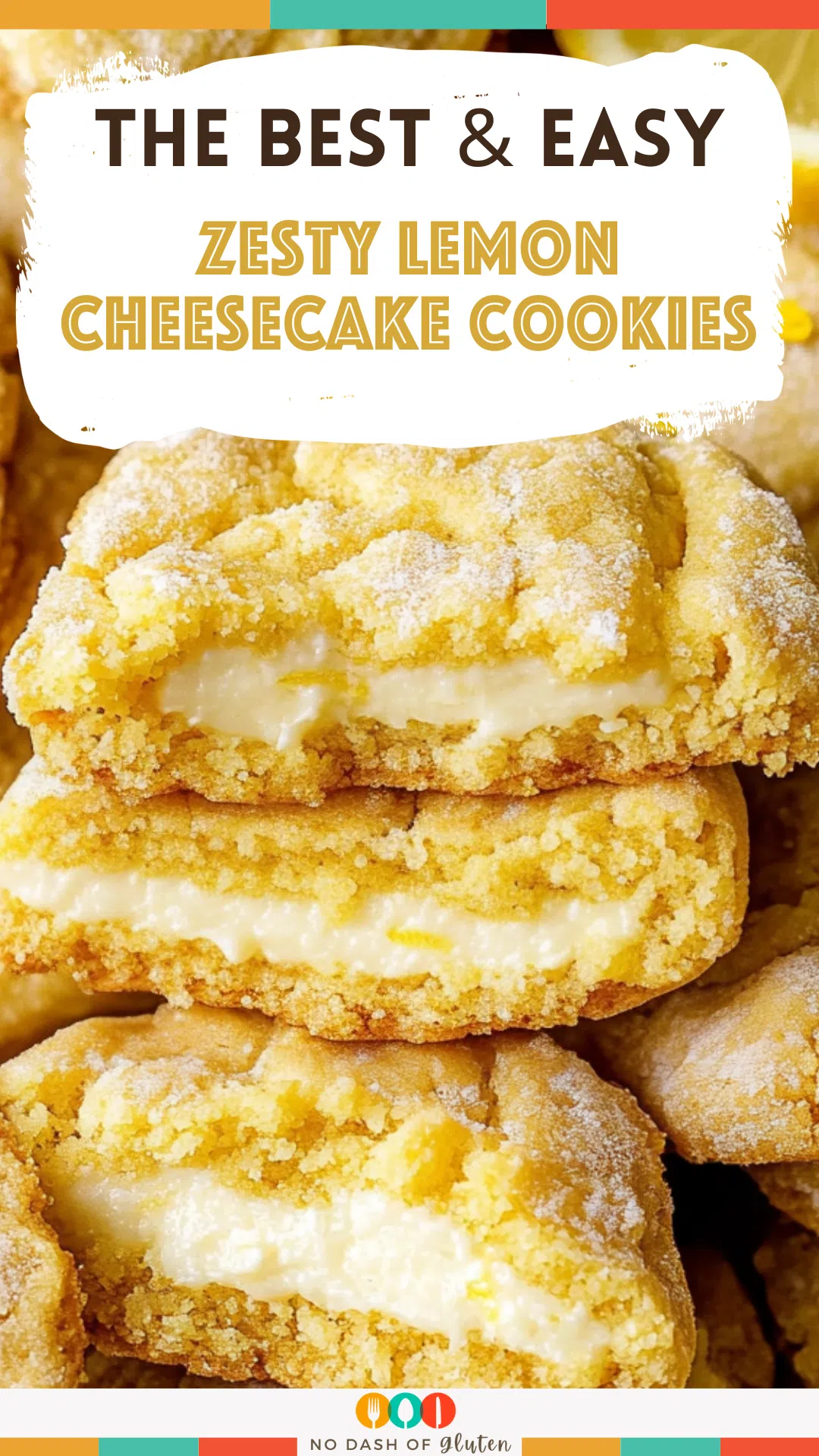 Zesty Lemon Cheesecake Cookies