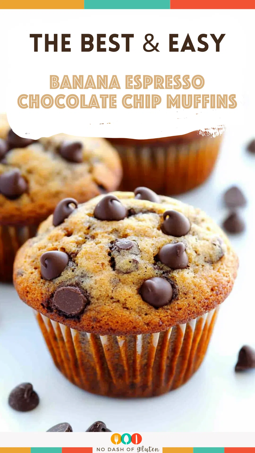 Banana Espresso Chocolate Chip Muffins