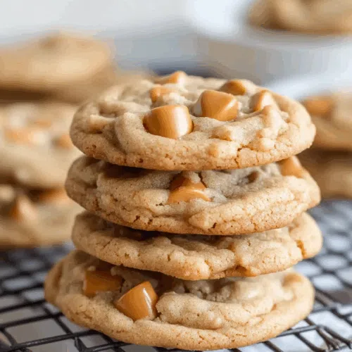 Stacked cookies on a ceramic plate, ready to serve