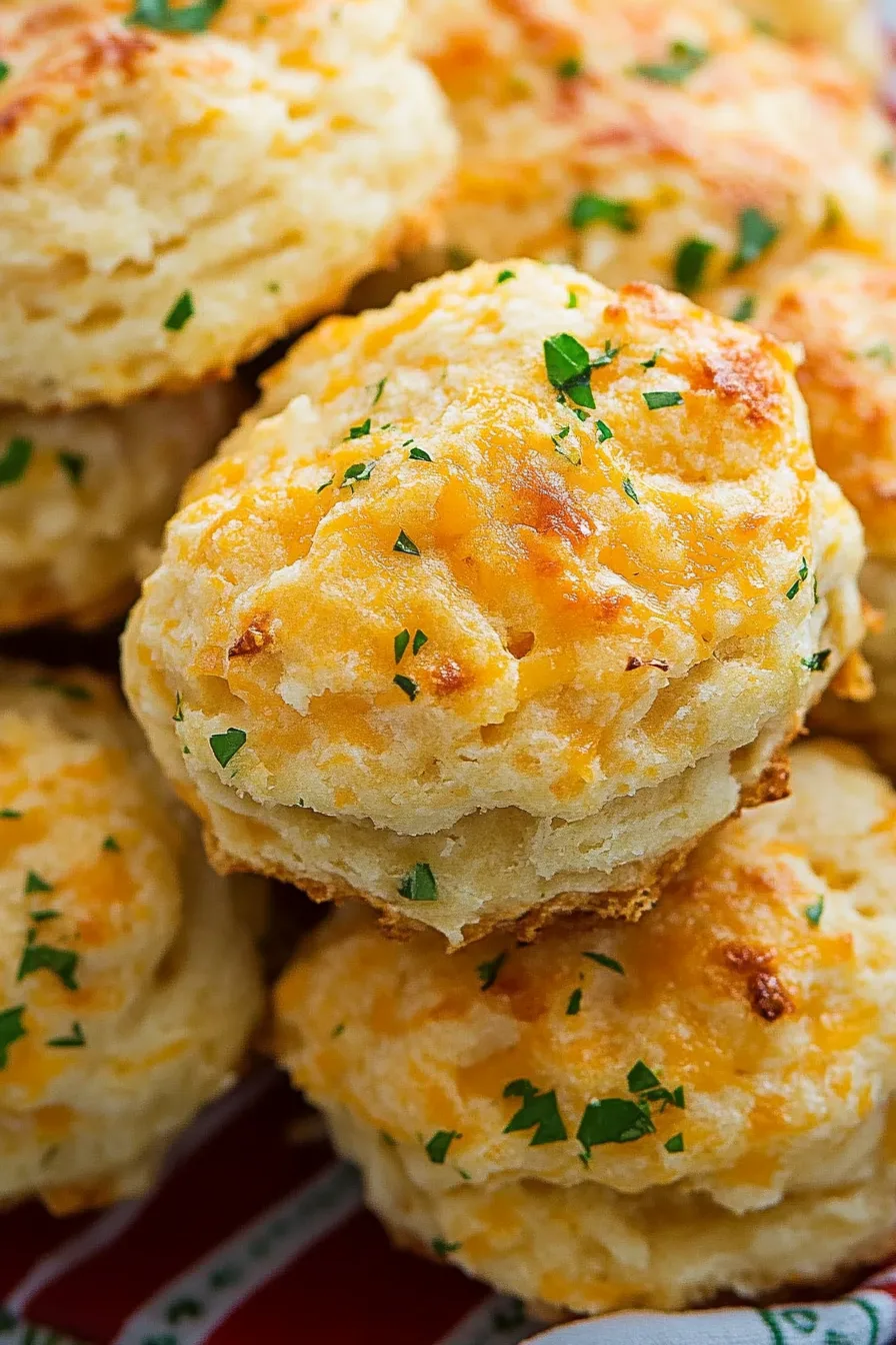 Close-up of warm, savory pastries with a crisp, textured top