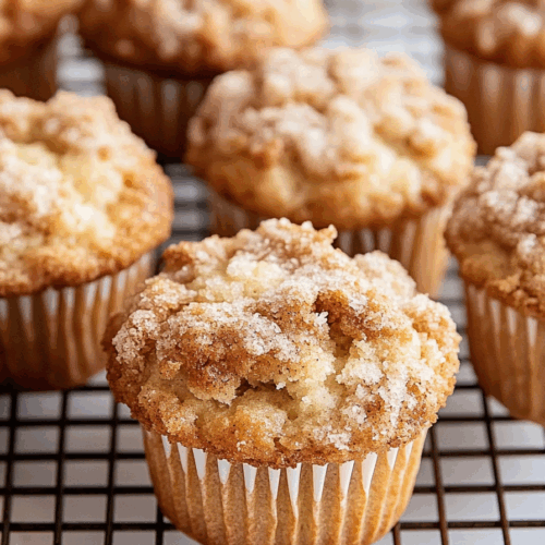 Close-up of soft, moist pastries with a cinnamon swirl and crisp topping