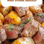 Garlic Herb Potatoes and Steak Skillet