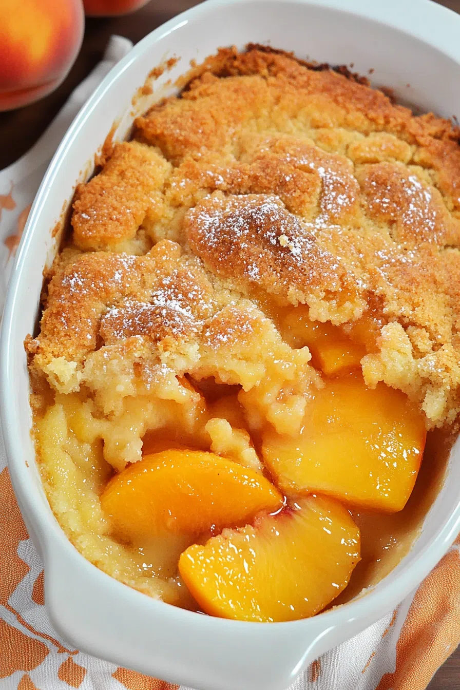 Golden baked dessert with bubbling fruit filling and a crisp, buttery crust
