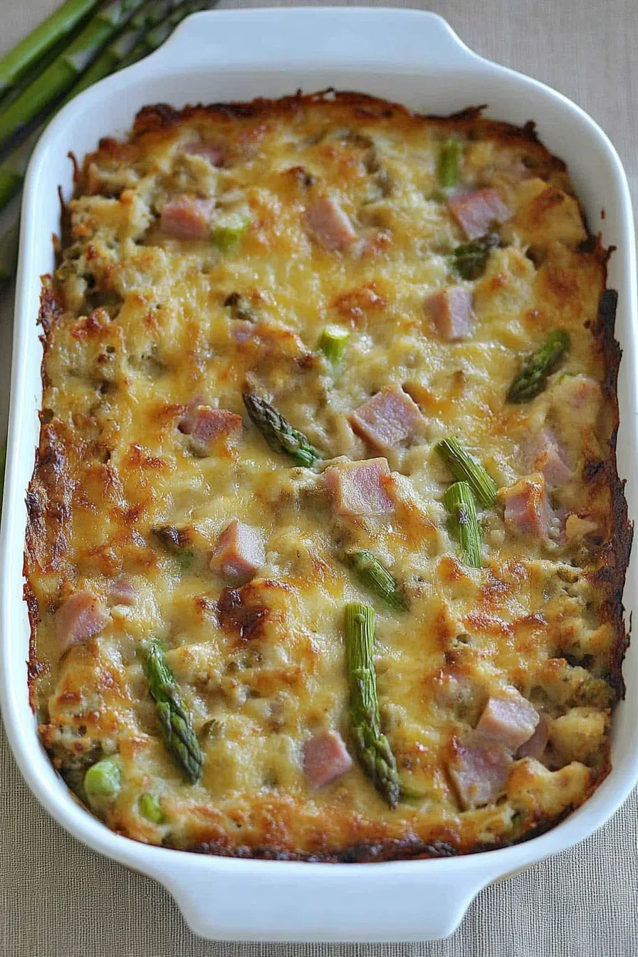 Comfort food topped with a golden crust, shown from an overhead angle.