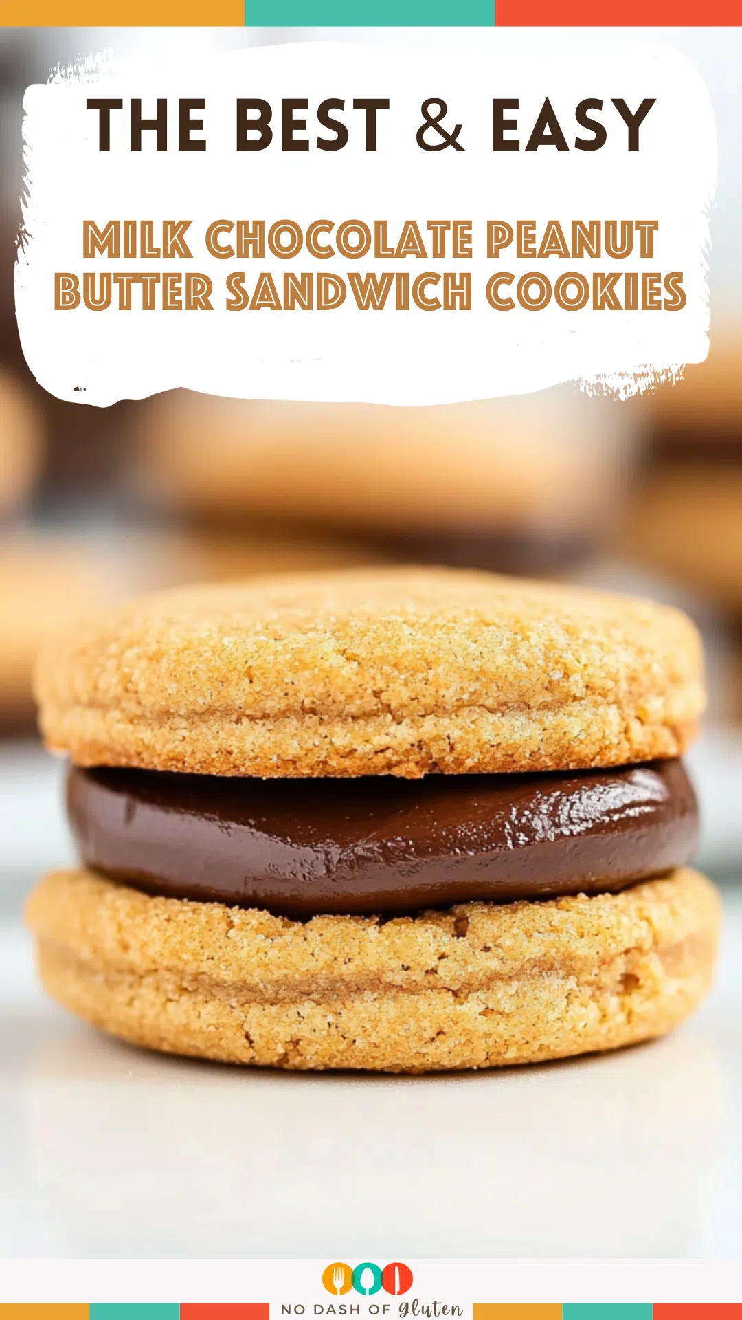 Milk Chocolate Peanut Butter Sandwich Cookies