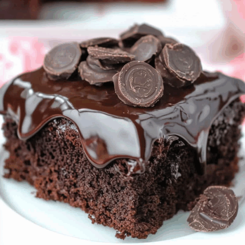 Close-up of a moist, chilled treat with vibrant mint-colored topping