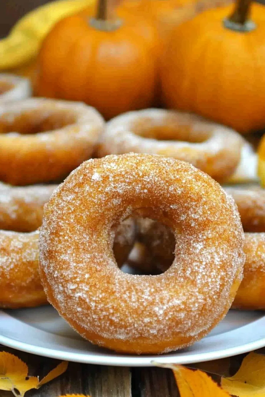 Freshly baked rings with a golden crust and spiced topping