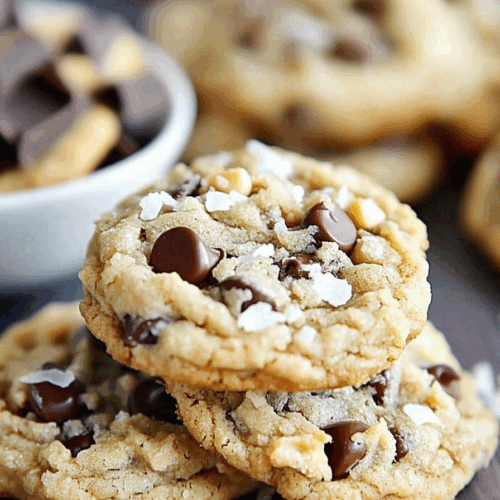 Close-up of freshly baked treats with a crispy edge and gooey center