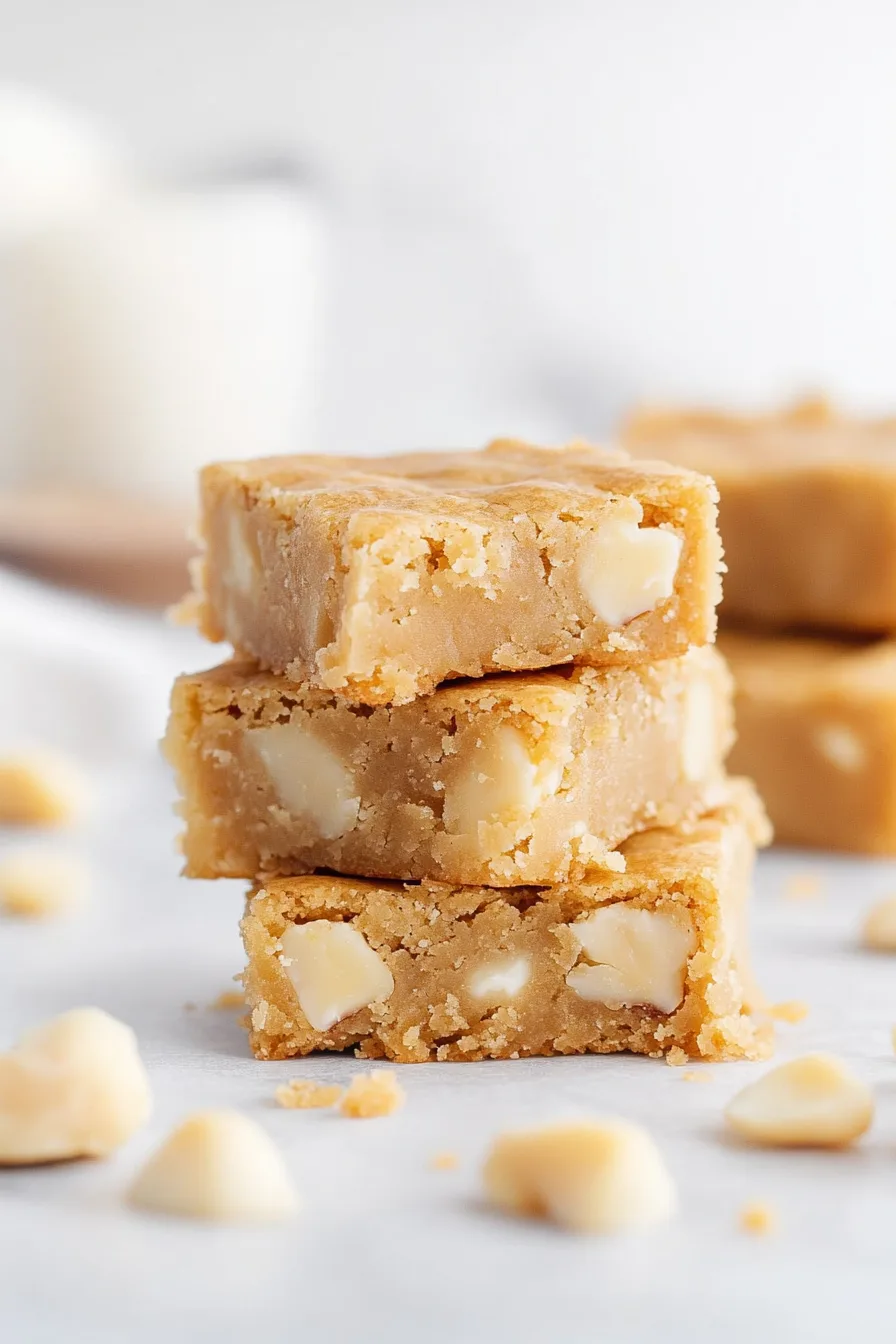Close-up of golden-brown baked bars with a soft, dense texture