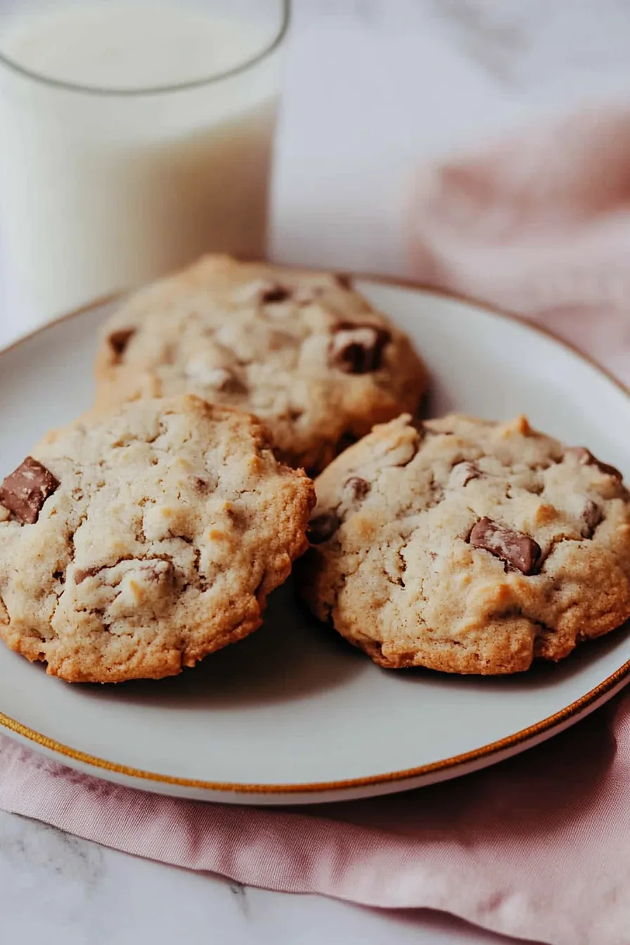 Homemade cookies with a chewy coconut center and nut topping