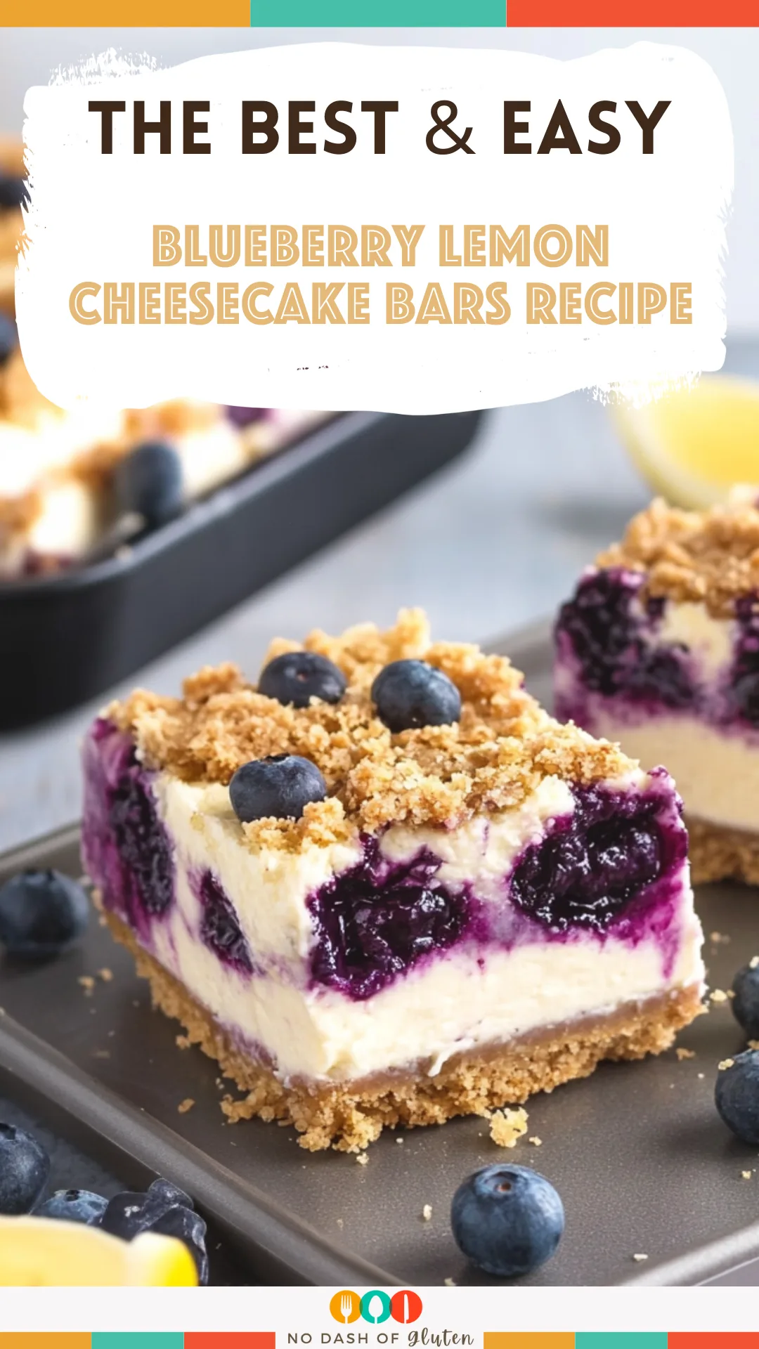 Blueberry Lemon Cheesecake Bars Recipe