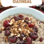 Cherry Hazelnut Oatmeal