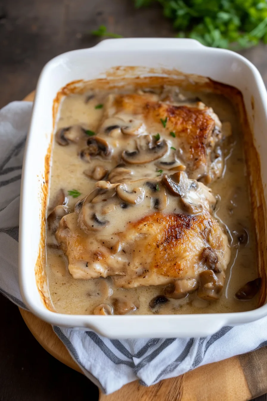 Overhead view of a plate featuring a breaded steak smothered in rich gravy.