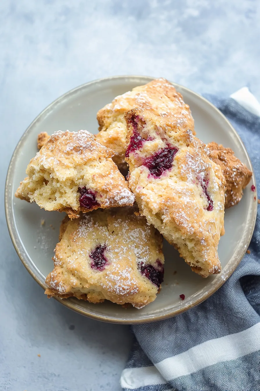 Buttery scones with tart cranberry bites
