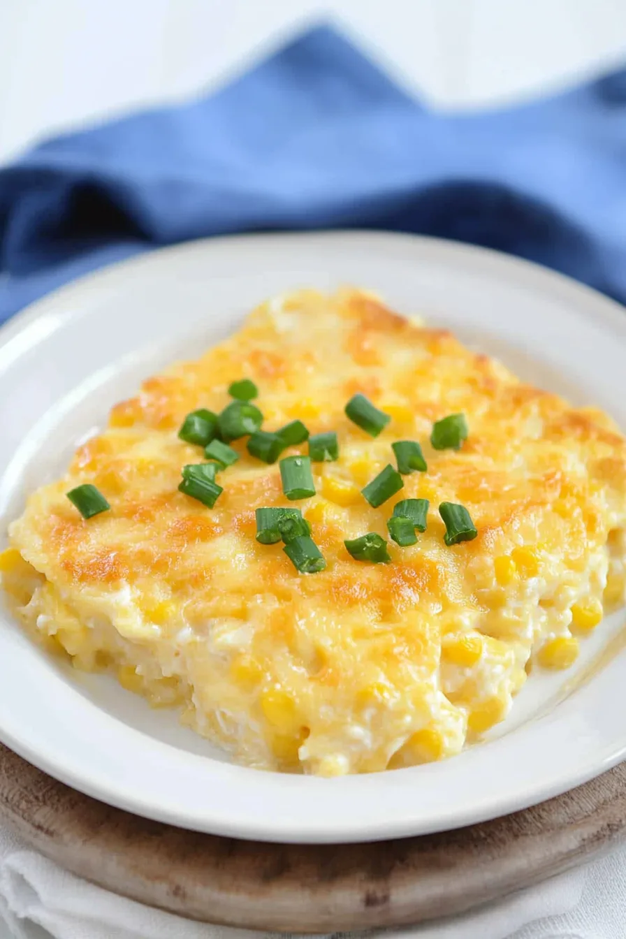 Baked side dish with a golden, slightly crisp top