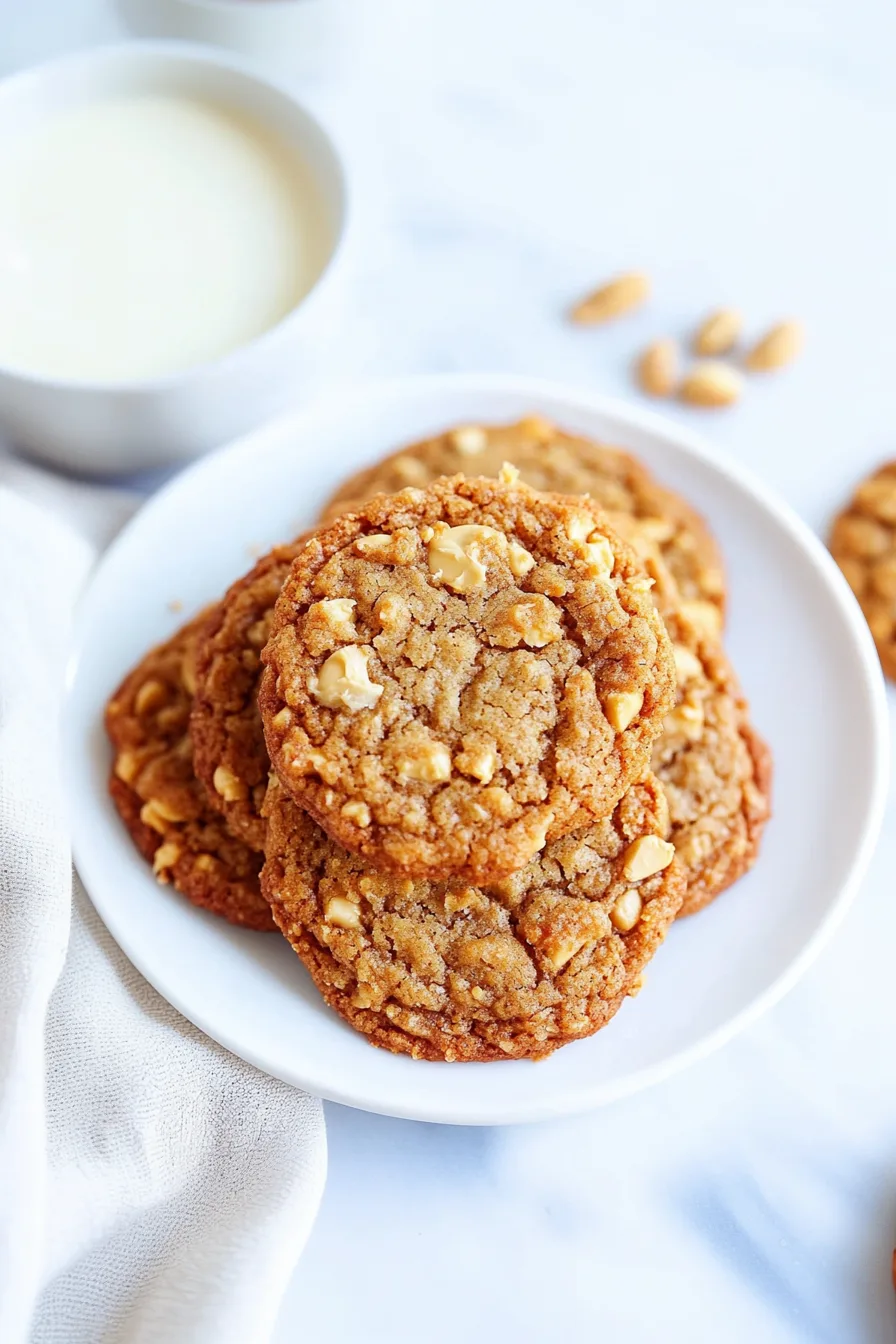 Plate filled with round, crisscross-patterned cookies.
