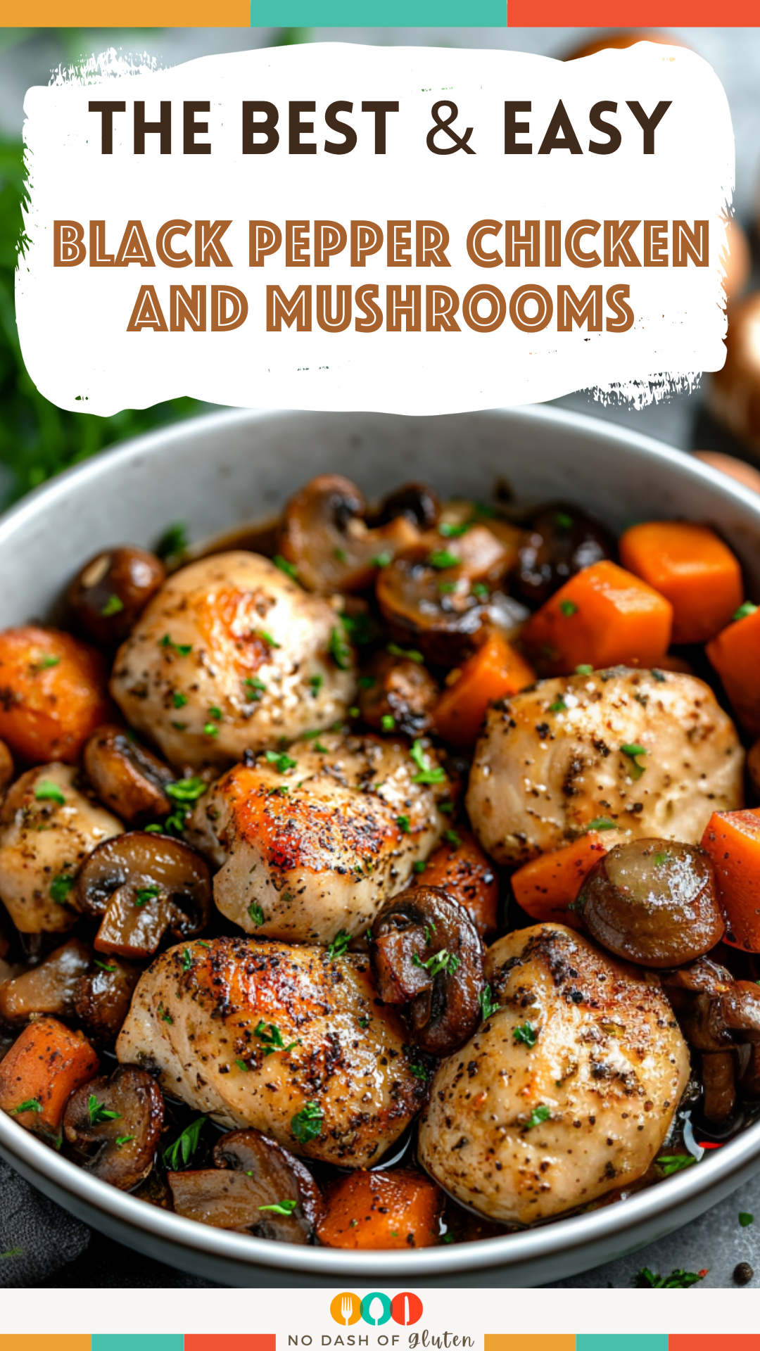 Easy Black Pepper Chicken and Mushrooms