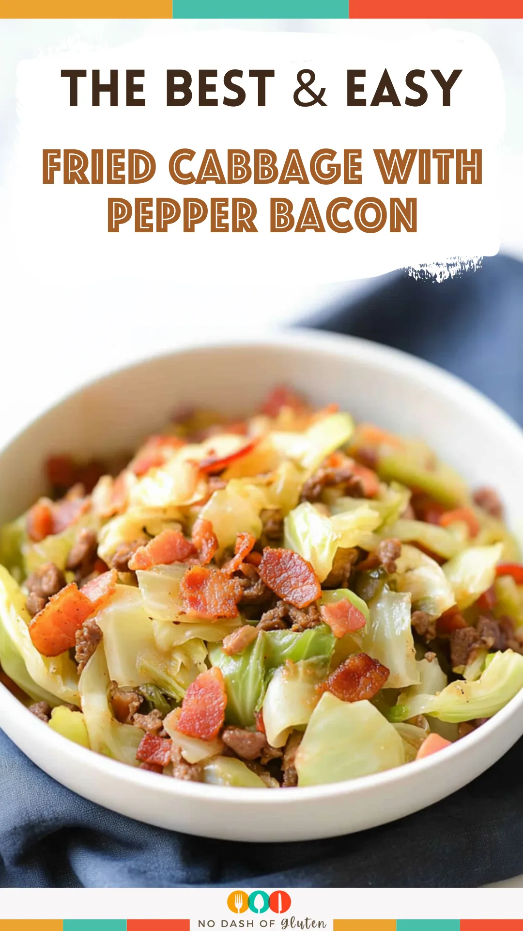 Fried Cabbage with Pepper Bacon