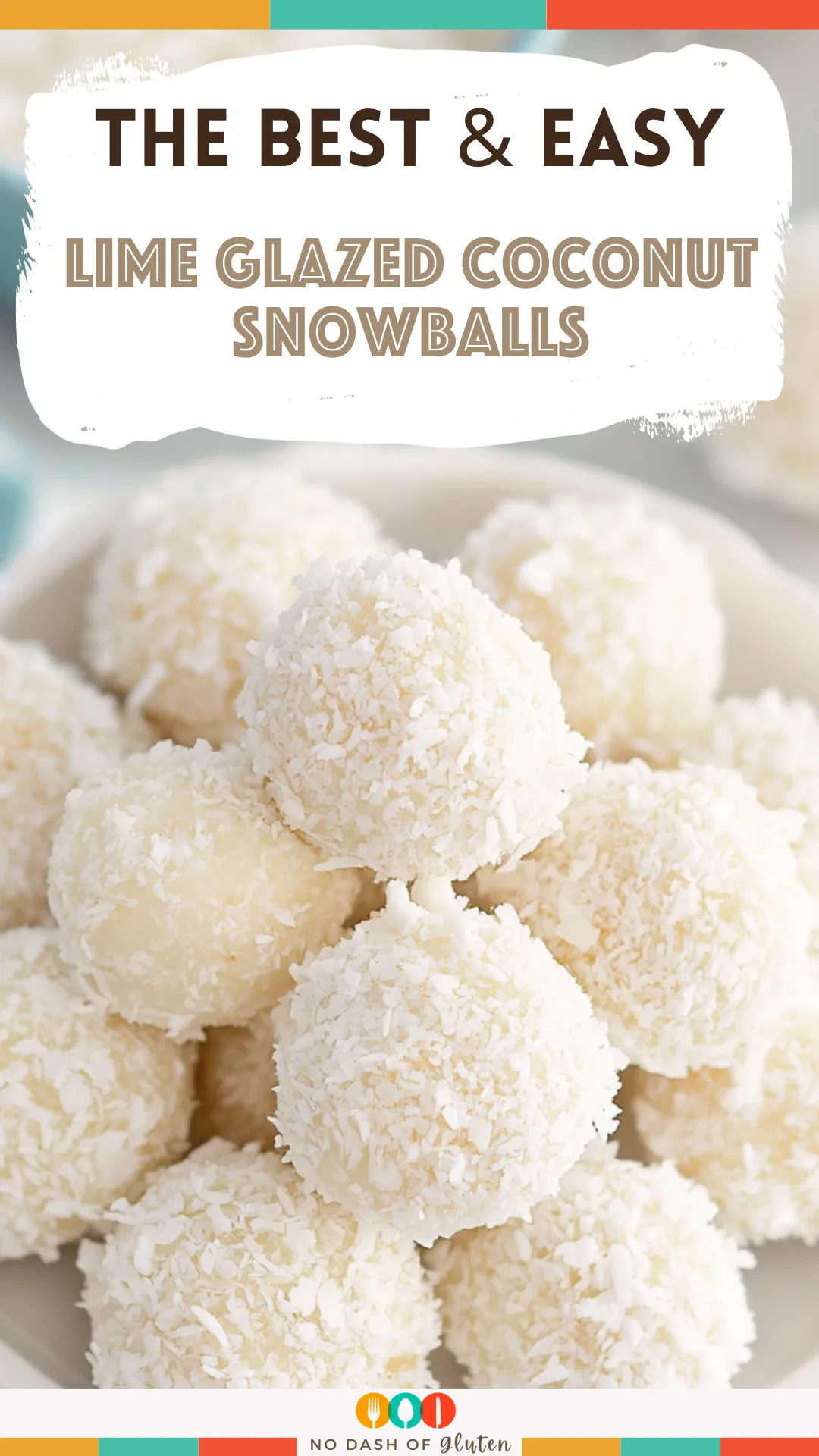 Lime Glazed Coconut Snowballs
