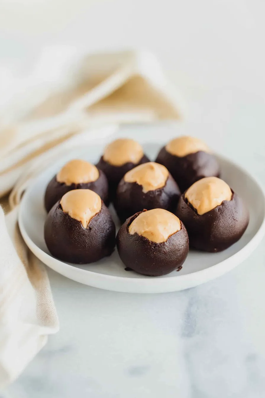 Dessert platter with assorted bite-sized candies ready to serve.