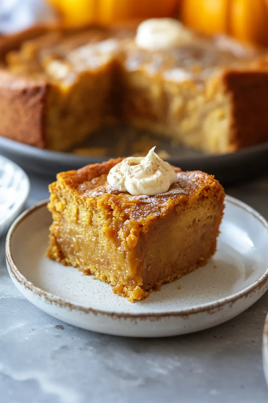 Festive fall dessert on a rustic table, ready to be served