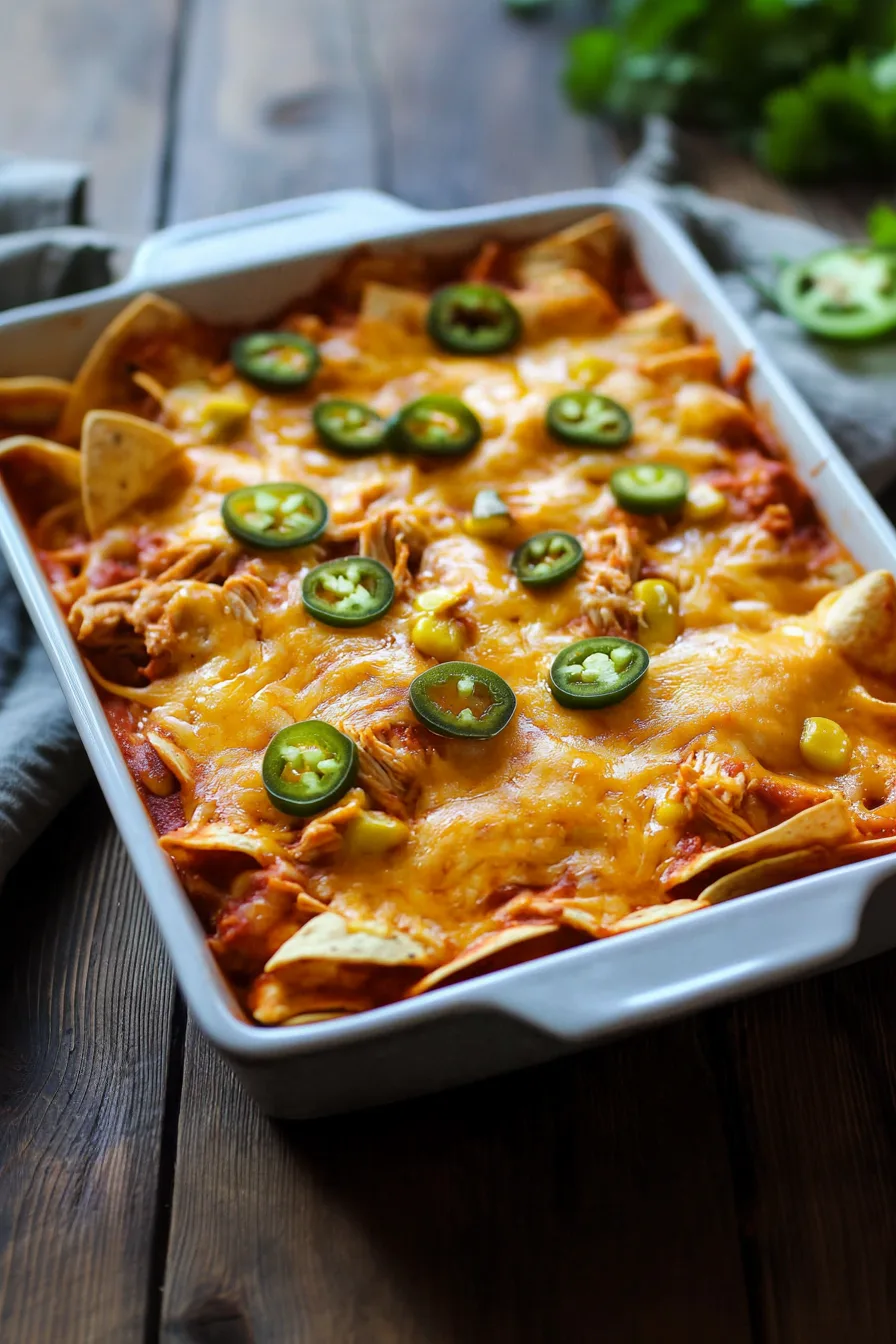 A close-up view of cheesy enchiladas just out of the oven.