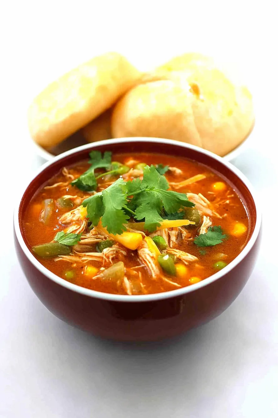 Steaming bowl of savory broth with tender meat and vegetables