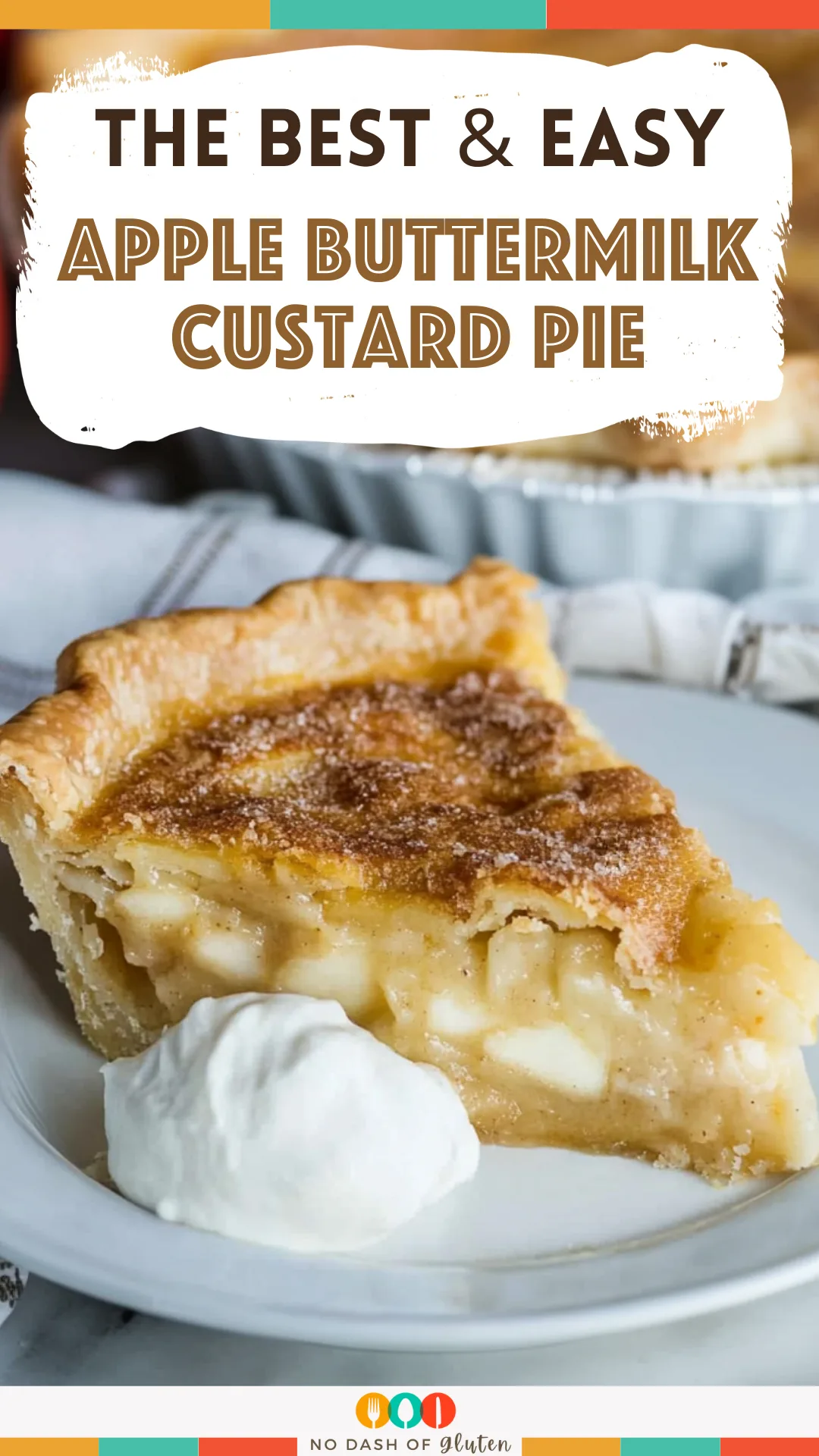 Apple Buttermilk Custard Pie