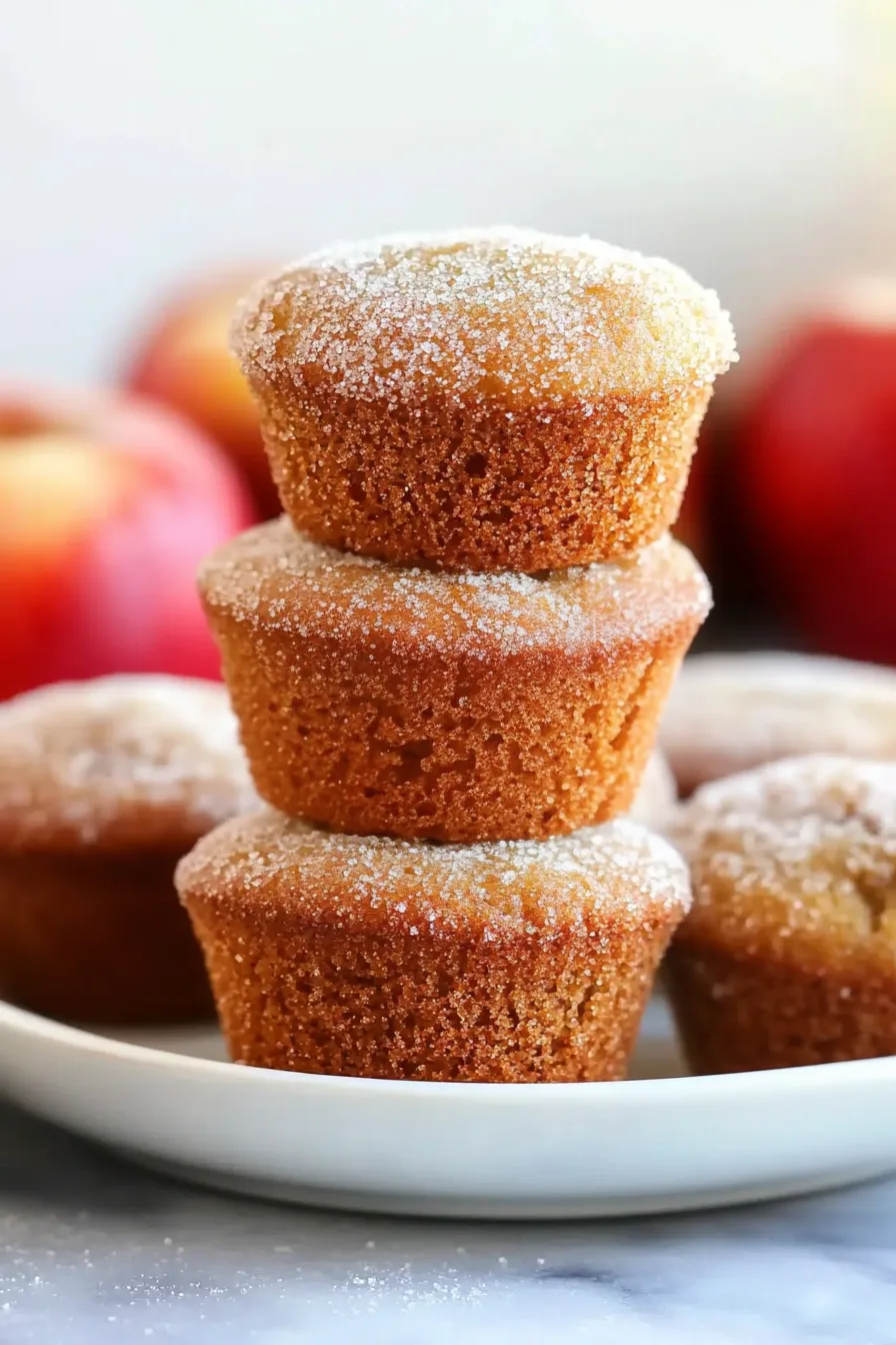 Freshly baked spiced muffins with a light dusting of sugar on top