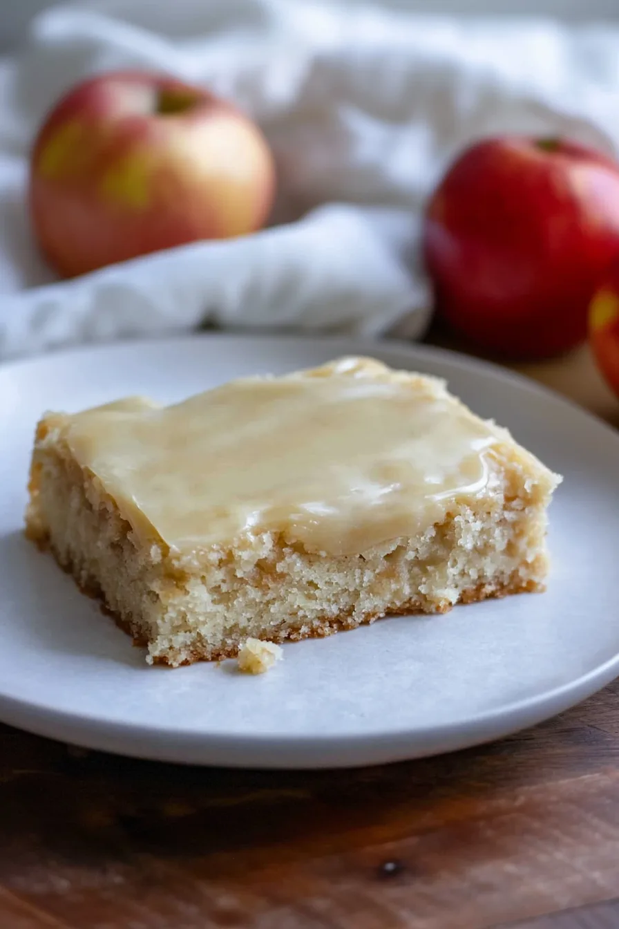 Freshly baked cake with a rich caramel topping.