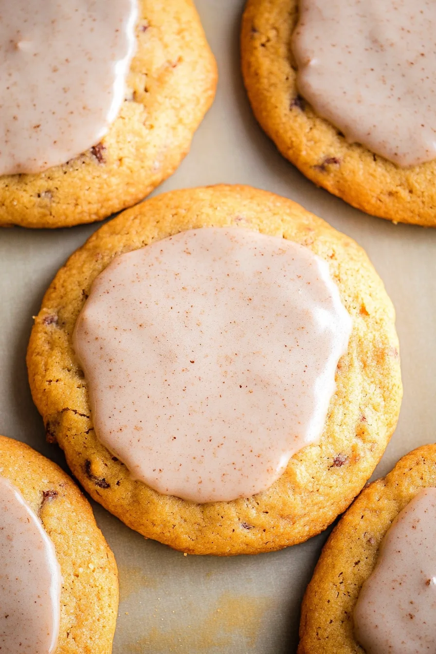 Homemade chai sugar cookies arranged neatly on a tray