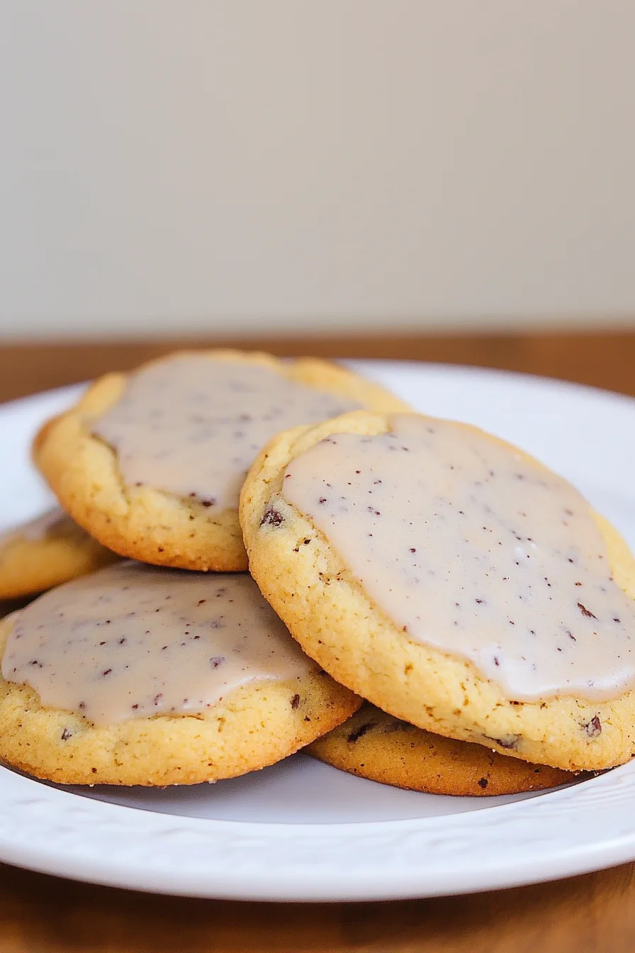Plate of spiced sugar cookies with a warm, cozy look