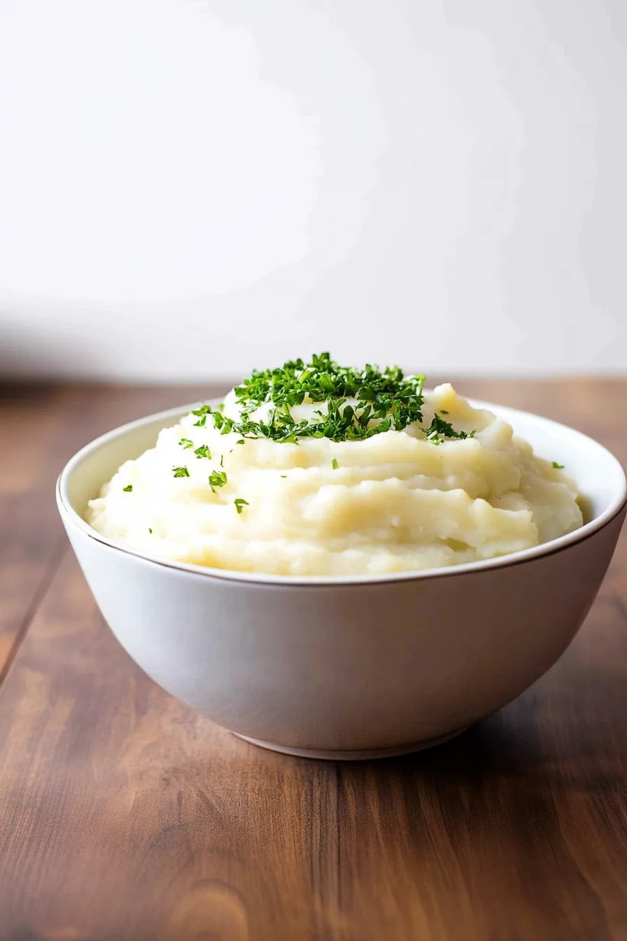 Golden butter melting into a swirl of soft mashed potatoes
