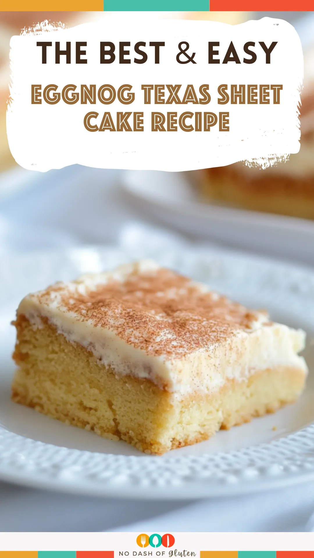 Eggnog Texas Sheet Cake Recipe