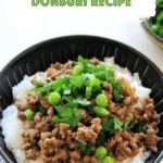 Ginger Ground Beef Donburi Recipe
