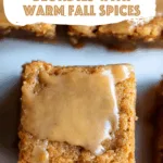 Maple-Glazed Apple Blondies with Warm Fall Spices