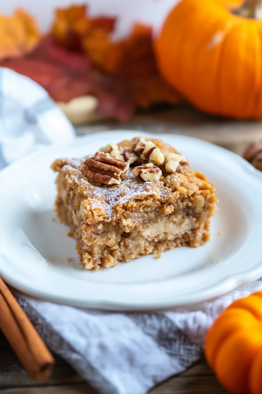 Baked cake with a textured topping and rich, warm color.