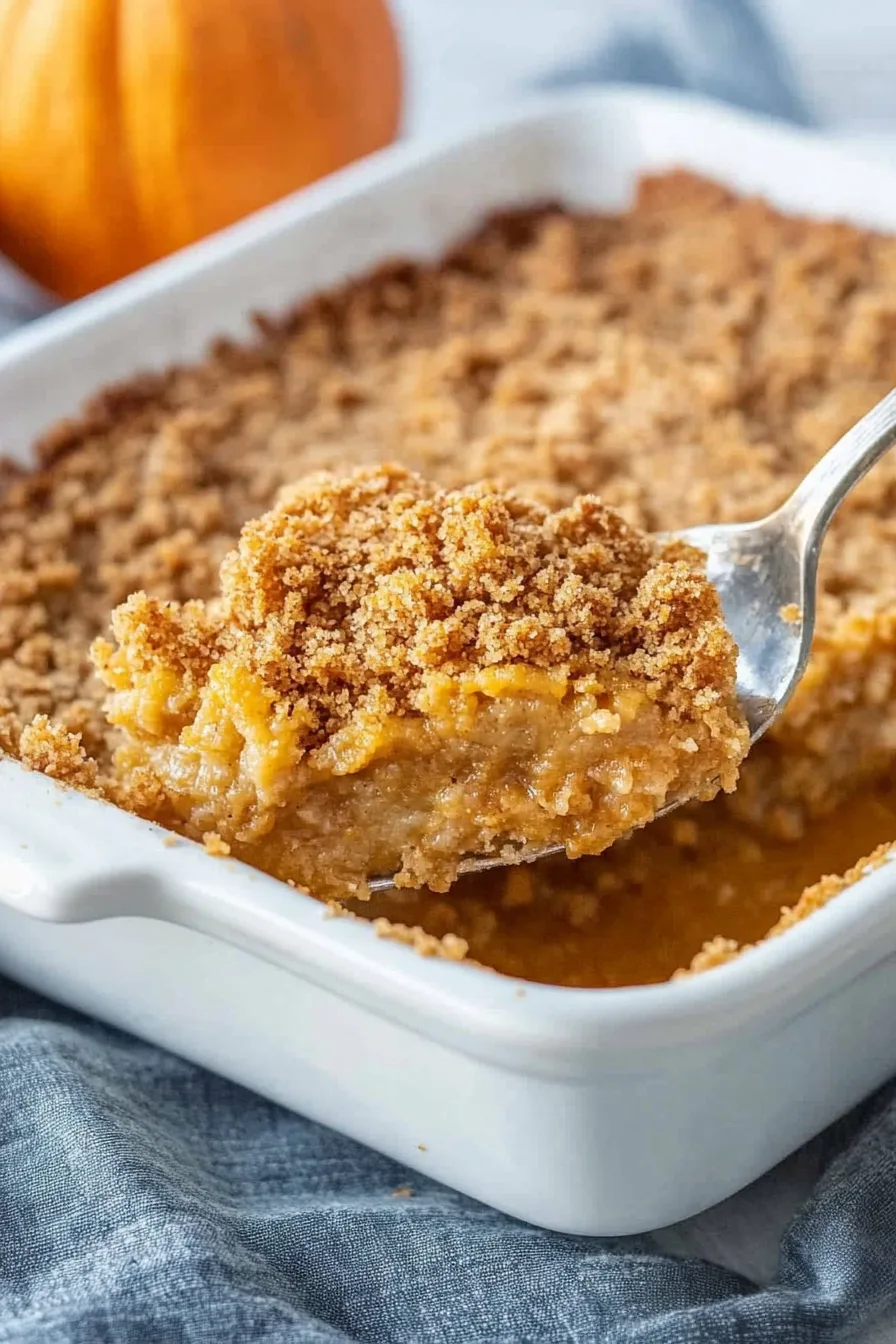 Close-up of a warm slice served on a plate with whipped cream
