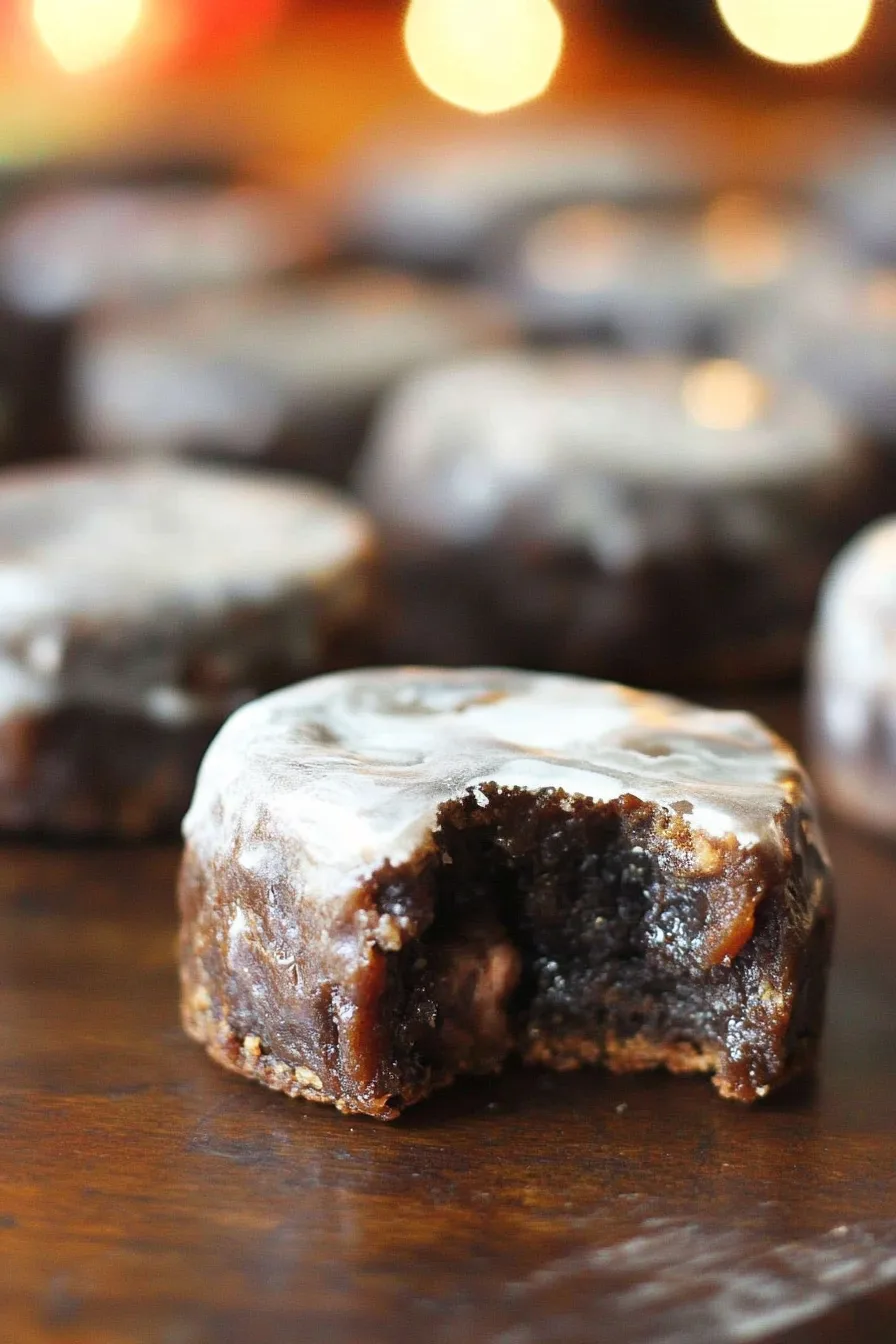 Freshly baked muffin showing a rich, spiced texture.