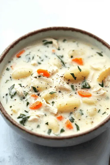 Chicken & Gnocchi Soup (Olive Garden Style)