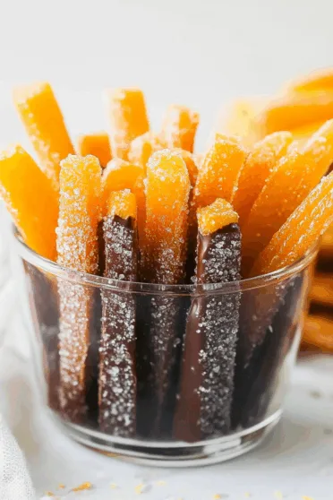 Chocolate Covered Orange Peels recipe