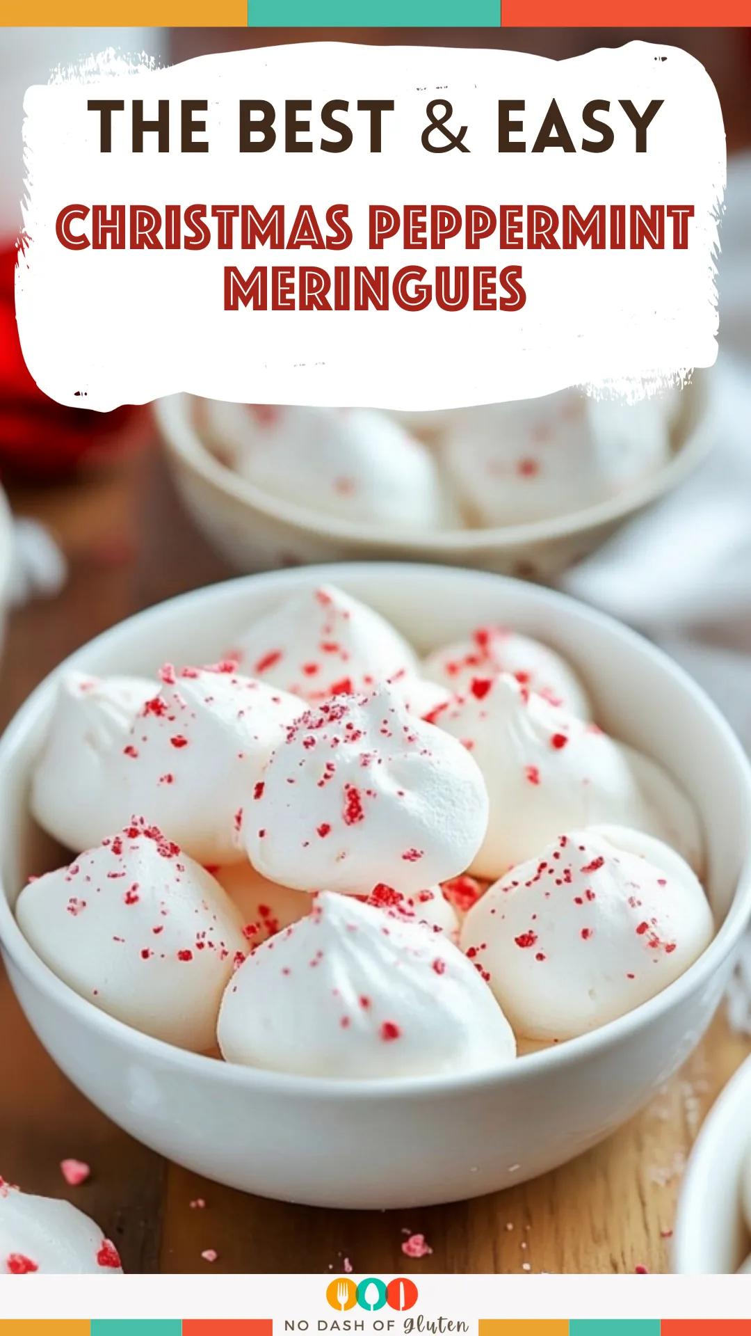 Christmas Peppermint Meringues