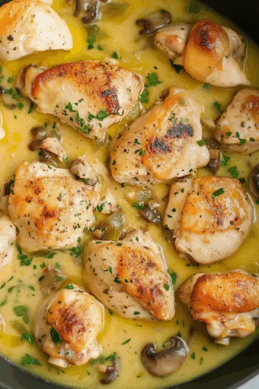 Classic Chicken Fricassee