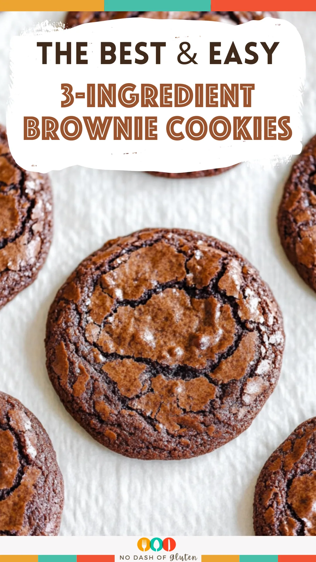 Easy 3-Ingredient Brownie Cookies