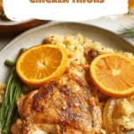Orange Fennel Roasted Chicken Thighs