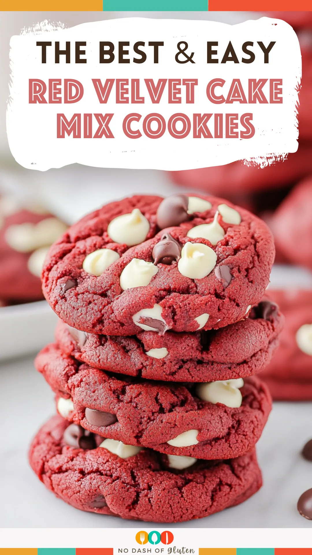 Red Velvet Cake Mix Cookies